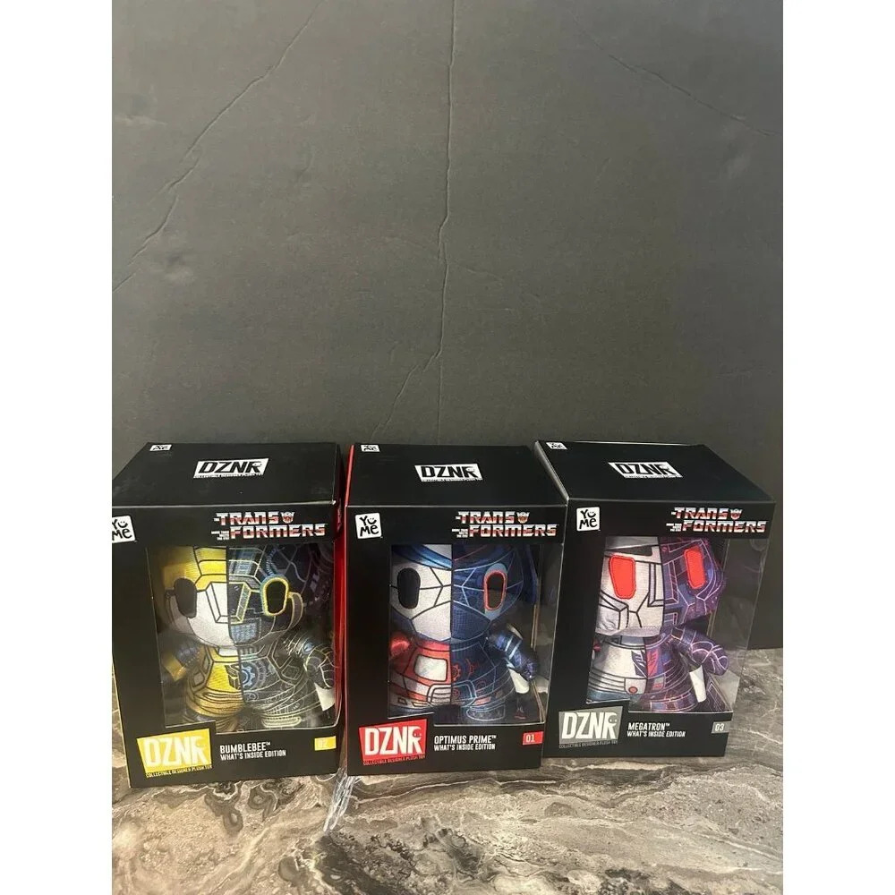 new lot of 3‎ transformers 7 inch plushies​